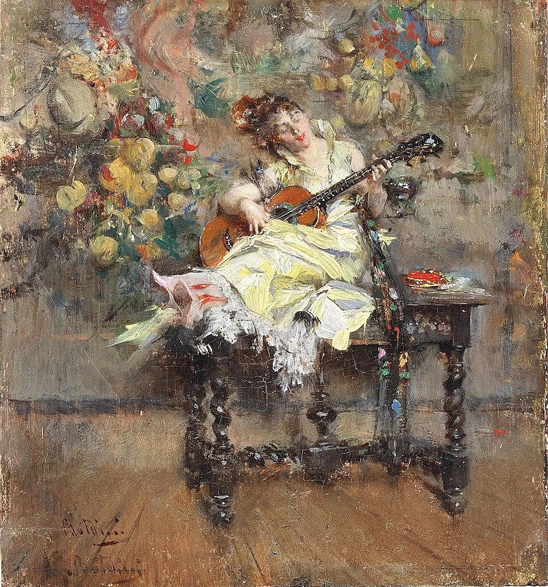 La suonatrice di chitarra, 1874